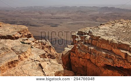 Machtesh Ramon - Erosion Crater In The Negev Desert, The Most Picturesque Natural Landmark Of Israel