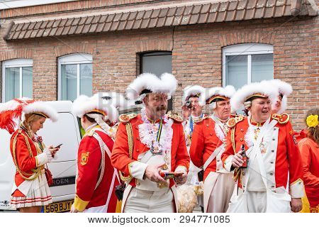 Wattrelos,france-april 07,2019:  Carnival,festival And People In Wattrelos In The North Of France.ca