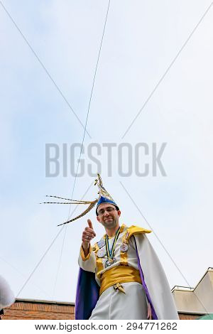 Wattrelos,france-april 07,2019:  Carnival,festival And People In Wattrelos In The North Of France.ca