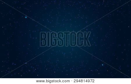 Galaxy With Star. Abstract Background. Vector Illustration