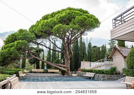 Yalta, Crimea - Nov. 2014: Hotel Yalta-intourist In Yalta
