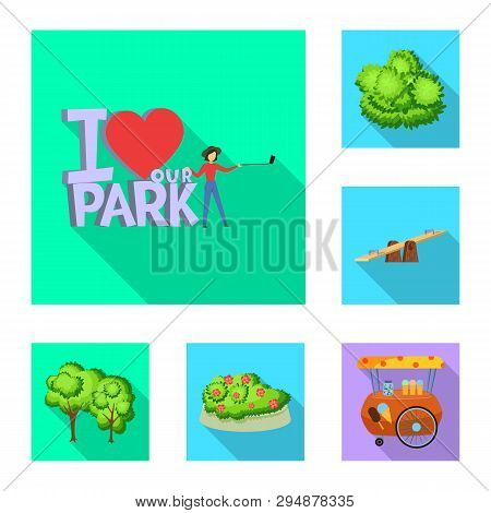Vector Design Of Urban And Street Logo. Set Of Urban And Relaxation Vector Icon For Stock.