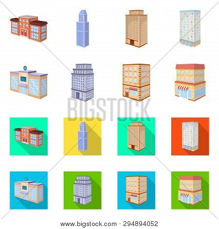 Vector Illustration Of Construction And Building Icon. Set Of Construction And Estate Stock Vector I