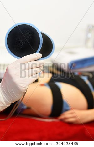 Myostimulation. Hardware cosmetology. Body care. Non surgical body sculpting. anti-cellulite and ant