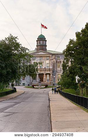 Montreal, Quebec, Canada September 01, 2018: Campus Mcgill University Is An English-language Public 