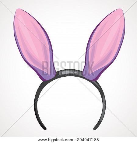 Cartoon Headband Icon With Rabbit Shape Ears