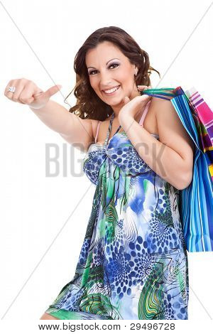 tevreden shopaholic