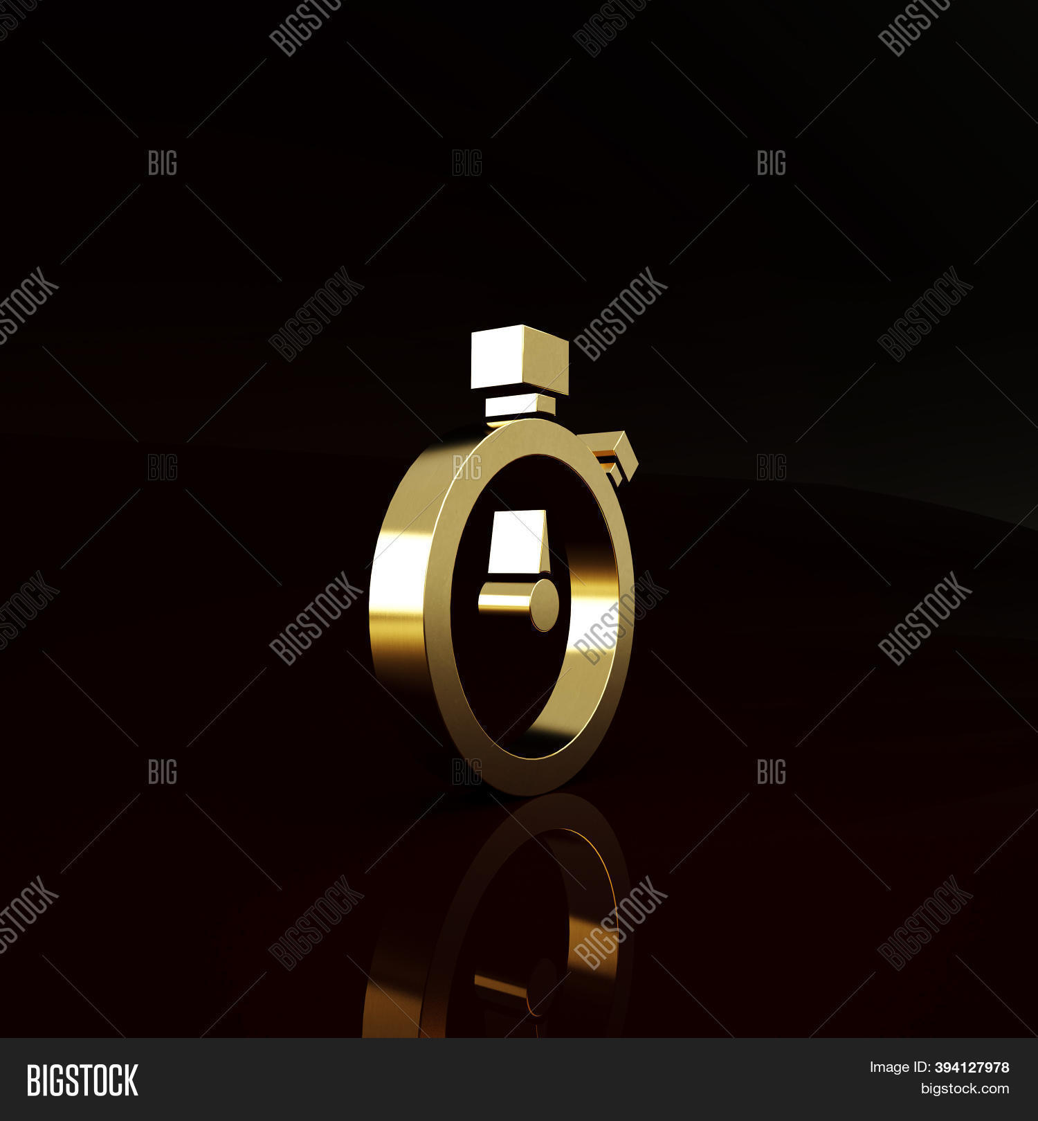 Gold Stopwatch Icon Image & Photo (Free Trial) | Bigstock