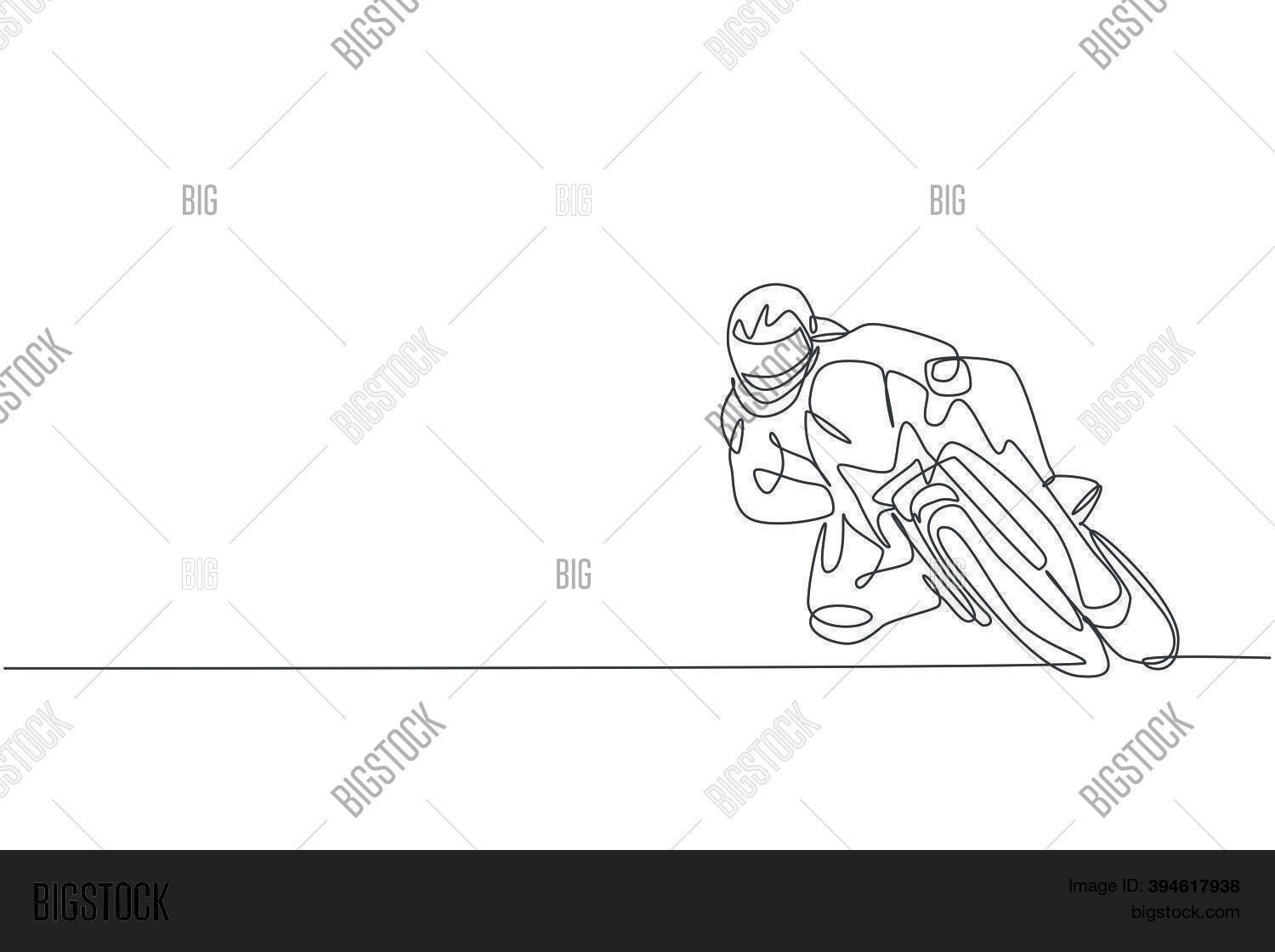 Single Continuous Vector Photo Free Trial Bigstock