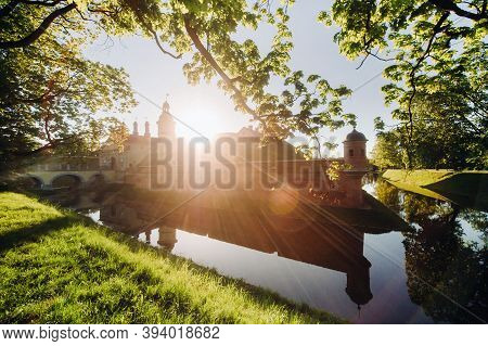 Medieval Castle In Nesvizh, Minsk Region, Belarus.nesvizh Castle