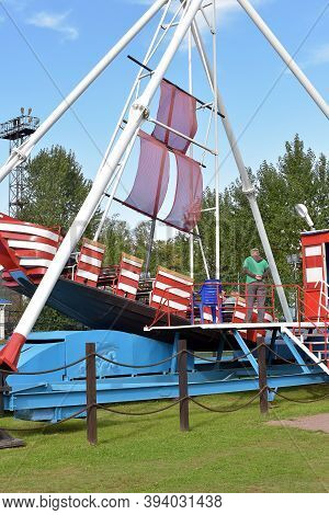 Russia, St. Petersburg, 30,08,2015 Attractions For Children, Amusement Park, St. Petersburg,