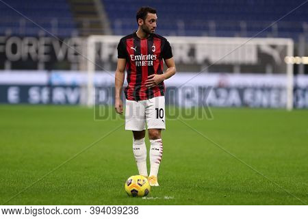 Milano, Italy. 08th November 2020. Hakan Calhanoglu  Of Ac Milan    During The  Serie A Match  Betwe