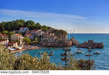 Resort Przno - Montenegro - architecture and nature background