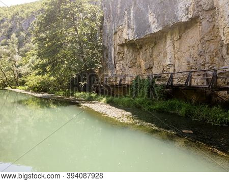 Aerial View Of Iskar Panega Geopark Along The Gold Panega River, Bulgaria
