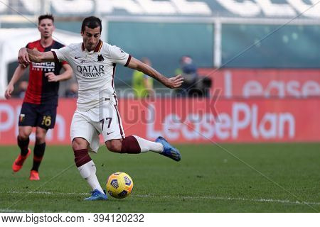 Genova, Italy. 08th November 2020. Henrix Hamleti Mkhitaryan Of  As Roma During The Serie A Match Be