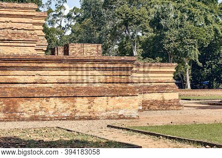 Part Of Muaro Jambi Temple Building In Province Of Jambi, Indonesia