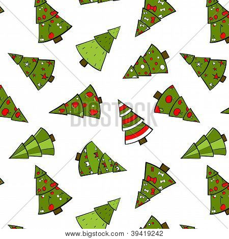 Weihnachten BÃ¤ume nahtlose Muster.