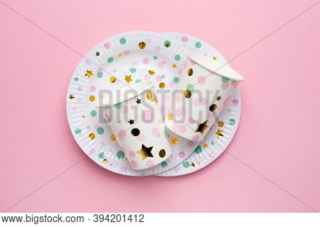 Disposable Paperware For The Holiday, Eco Paper Dishes Plates And Glasses