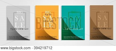 Best Sales Abstract Background 50% Discount With Elegant Theme Style 4 Simple And Colorful Design