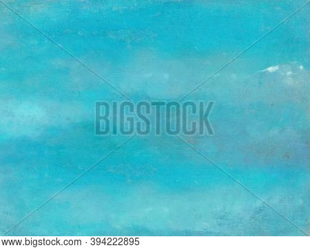 Blue grungy concrete wall background