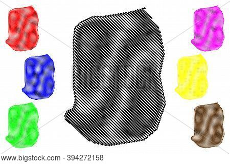 Maradi City (republic Of The Niger, Maradi Region) Map Vector Illustration, Scribble Sketch City Of 