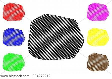 Abuja City (federal Republic Of Nigeria, Federal Capital Territory) Map Vector Illustration, Scribbl