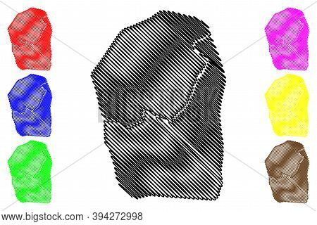 Kaduna City (federal Republic Of Nigeria, Kaduna State) Map Vector Illustration, Scribble Sketch Cit