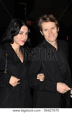 NEW YORK, NY - 26 Kasım: Giada Colagrande ve Willem Dafoe katılır IFP'ın 22 yıllık Gotham ben