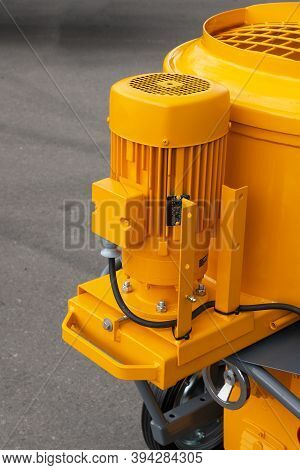Powerful Electric Motor For Modern Industrial Equipment. Stator Generator Of Big Electric Motor In C