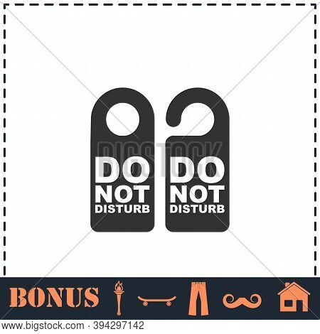 Do Not Distrub Icon Flat. Simple Vector Symbol And Bonus Icon