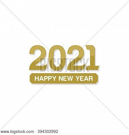 New Year 2021. Happy New Year 2021 Vector. Number 2021 In The Modern Concept. 2021 Text. Number 2021