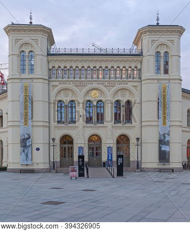 Oslo, Norway - October 30, 2016: Alfred Nobel Piece Center Building In Oslo, Norway.
