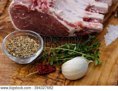 Marinated French Racks Iberico Carree For Barbecue