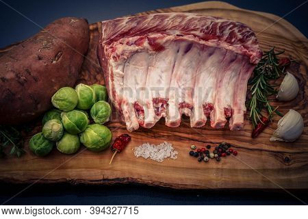 Marinated French Racks Iberico Carree For Barbecue