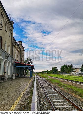Zabkowice Slaskie August 19 2019 Main Railway Station Building