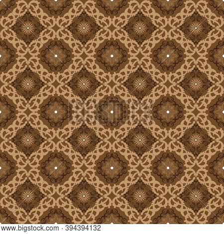 Unique Motifs Design On Jepara Batik With Smooth Brown Color Concept.