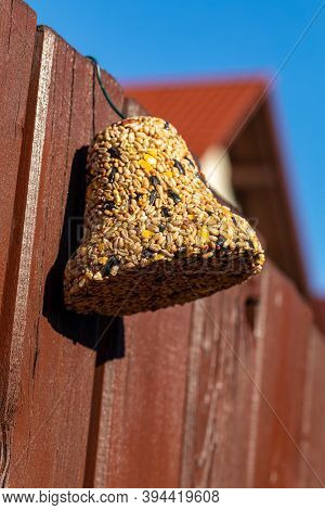 Bell From Various Grains, A Delicacy For All The Birds In The Garden
