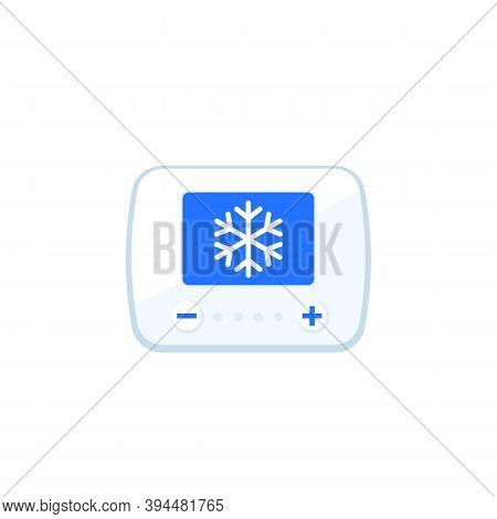 Cooling Control Sytem, Vector Icon, Eps 10 File, Easy To Edit