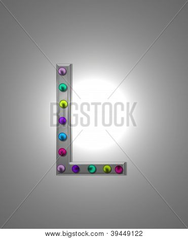 Alphabet Metal Marquee Ll