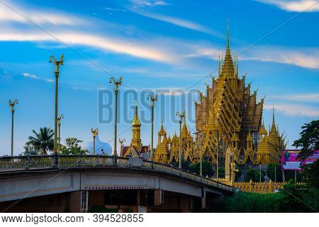 Phitsanulok, Thailand - September14,2020:temple (thai Language:wat Chan West) Is A Buddhist Temple (