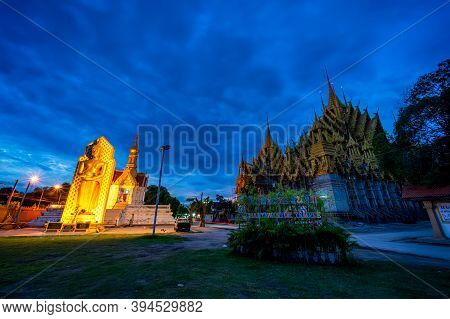 Phitsanulok, Thailand - October 13,2020:buddha Statue At In Temple (thai Language:wat Chan West) Is 