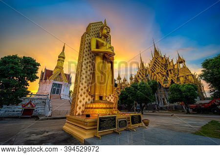 Phitsanulok, Thailand - September 15,2020:buddha Statue At In Temple (thai Language:wat Chan West) I