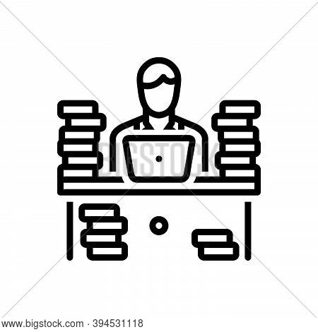 Black Line Icon For Much Plenty Overmuch More More-than Anxiety Conceptual Education Employee Books 