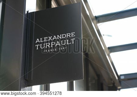 Bordeaux , Aquitaine / France - 11 08 2020 : Alexandre Turpault Store Logo And Text Sign Front Of Sh