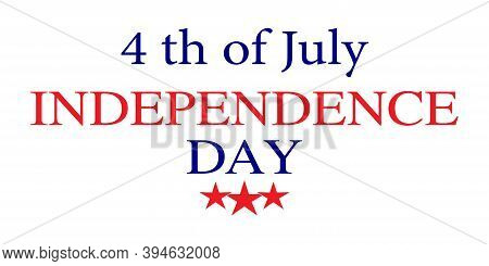 4 Th Of July Independece Day Icon . Independence Day Illustration.