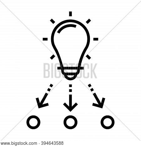 Resources Allocation In Business. Team Management Sign. Line Icon Illustration For Perfect Web And M