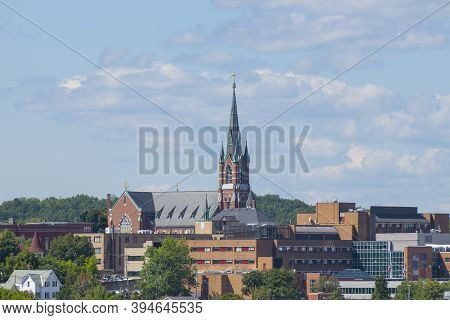 Sainte Marie Parish Church At 378 Notre Dame Avenue In West Side In Manchester, New Hampshire Nh, Us