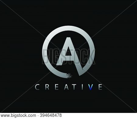Letter A Digital Network , Technology And Digital Abstract Line Network Circuit Vector Logo. .