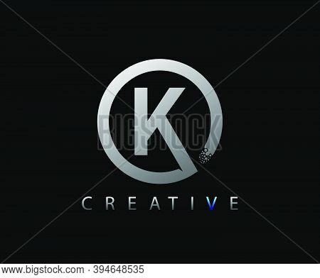 Letter K Digital Network , Technology And Digital Abstract Line Network Circuit Vector Logo. .