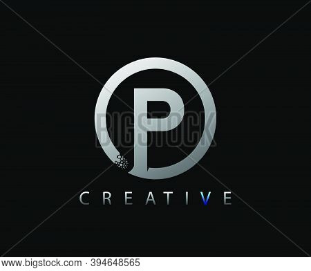 Letter P Digital Network , Technology And Digital Abstract Line Network Circuit Vector Logo. .